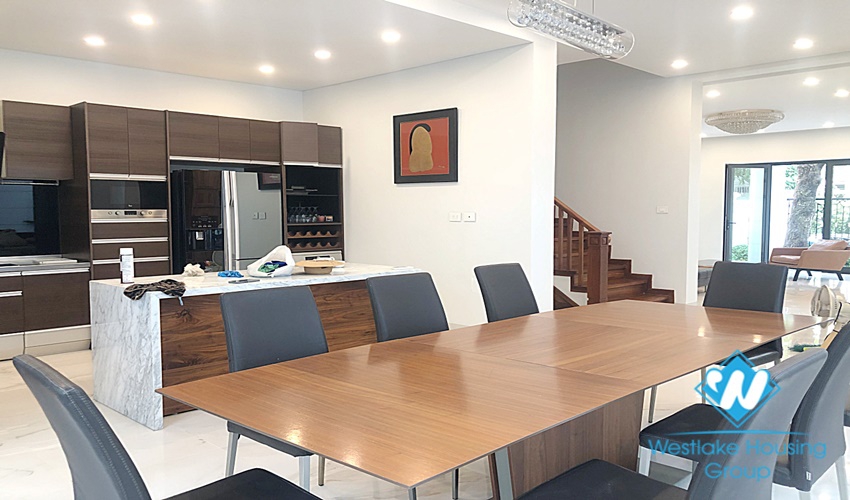 Beautiful villa for rent with European style, fully furnished